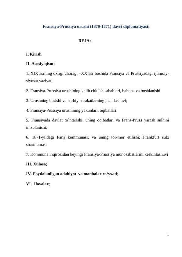 fransiya-prussiya urushi 1870-1871-davri diplomatiyasi.