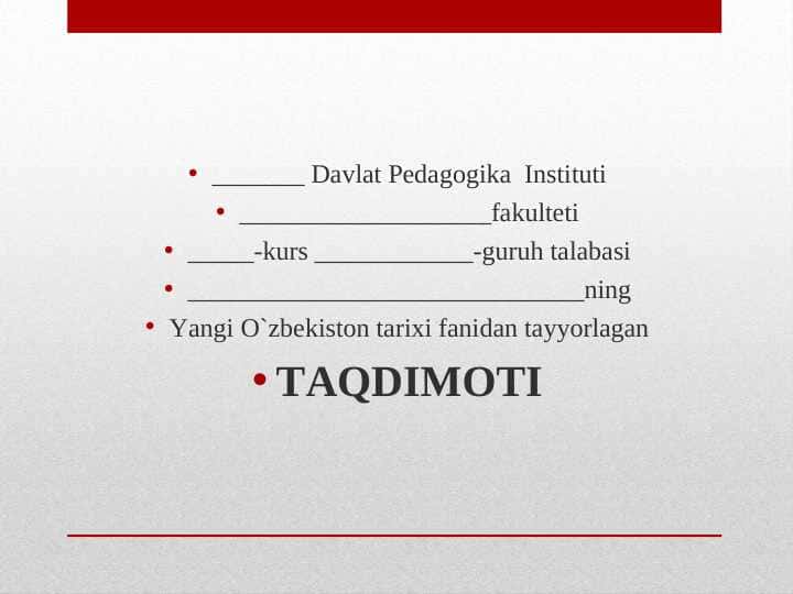 O'zbekiston mustaqillik g'oyalarining tarixiy asoslari