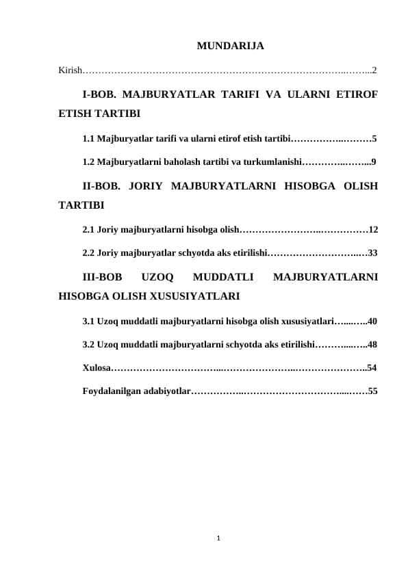 MAJBURYATLAR TARIFI VA ULARNI ETIROF ETISH