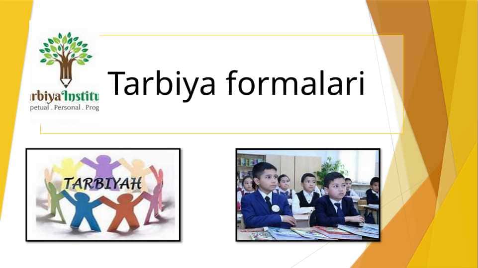 Tarbiya formalari