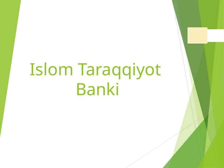 Islom Taraqqiyot Banki