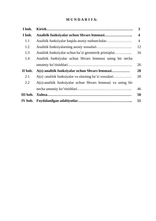 Analitik funksyaning bir qavariqli sohasi