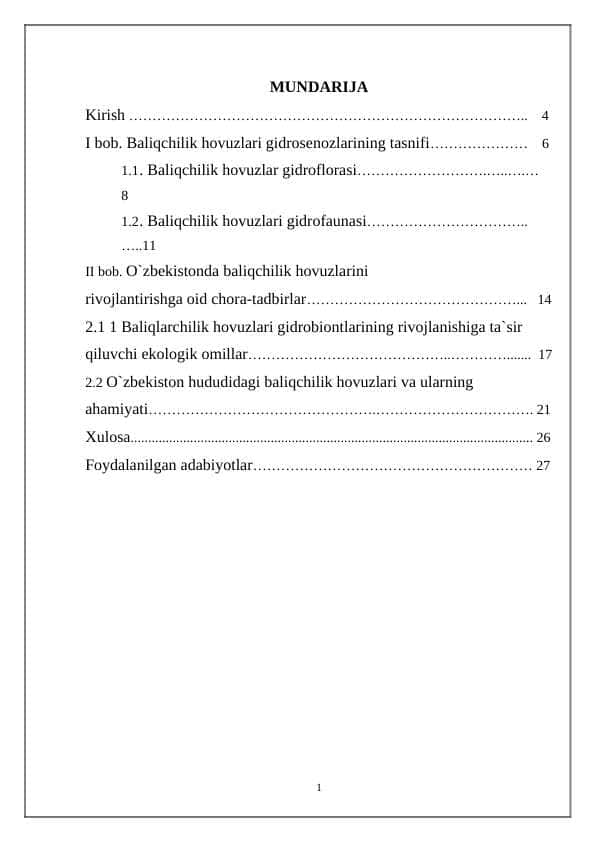 Baliqchilik