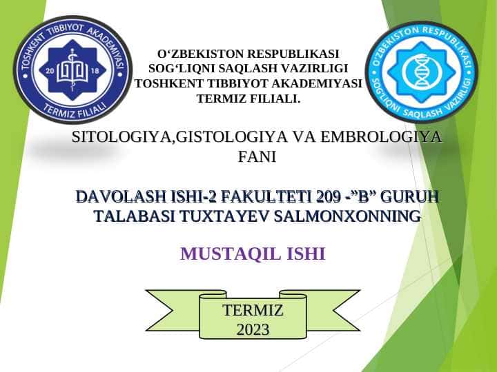 Hazmlanish jarayonining endokrin boshqariluvi. Me’da-ichak nayining endokrin hujayralari