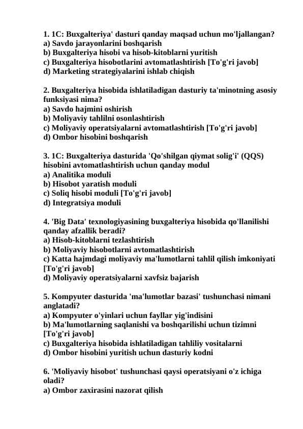 buxgalteriya hisobi va audit