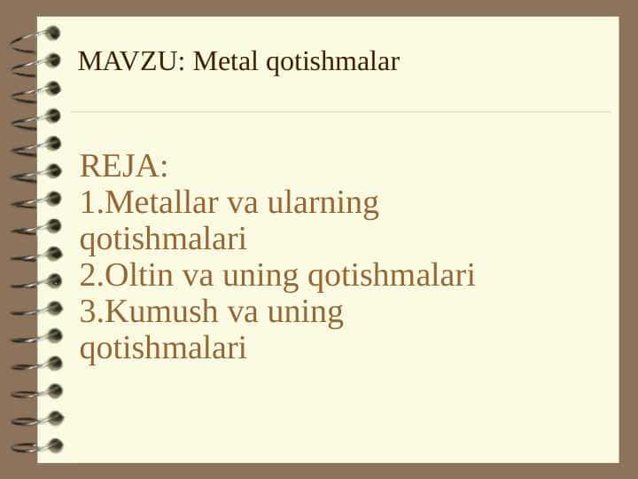 Metal qotishmalar