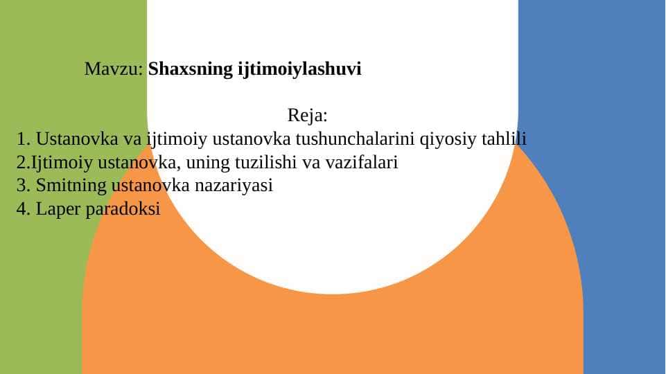 Shaxsning ijtimoiylashuvi