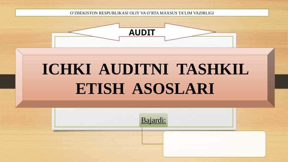 Ichki audit UMUMIY