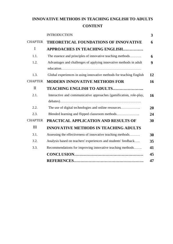 INNOVATIVE METHODS IN TEACHING ENGLISH TO ADULTS