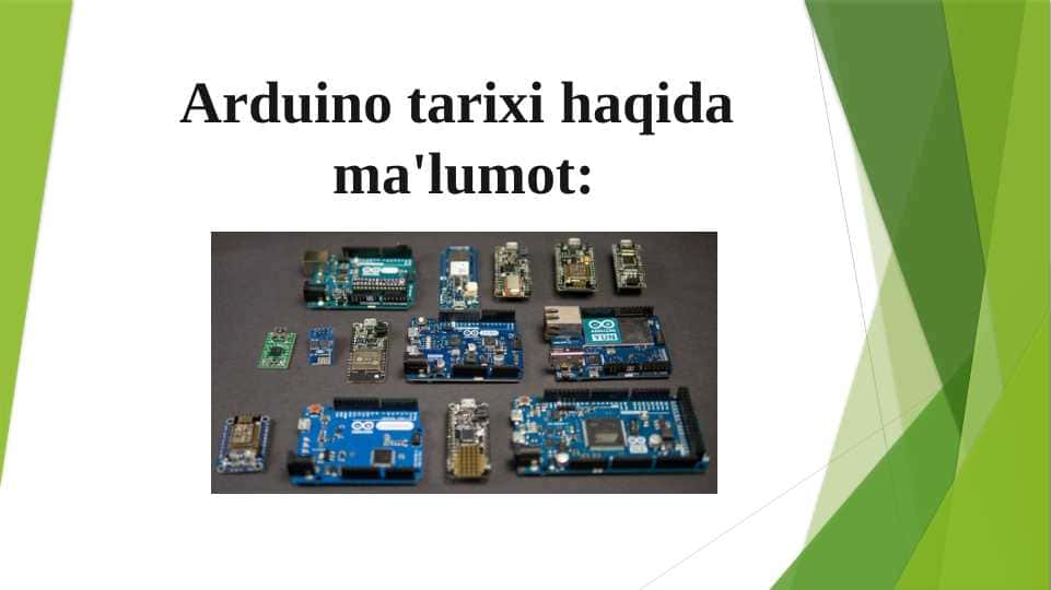 Arduino tarixi haqida maʼlumot