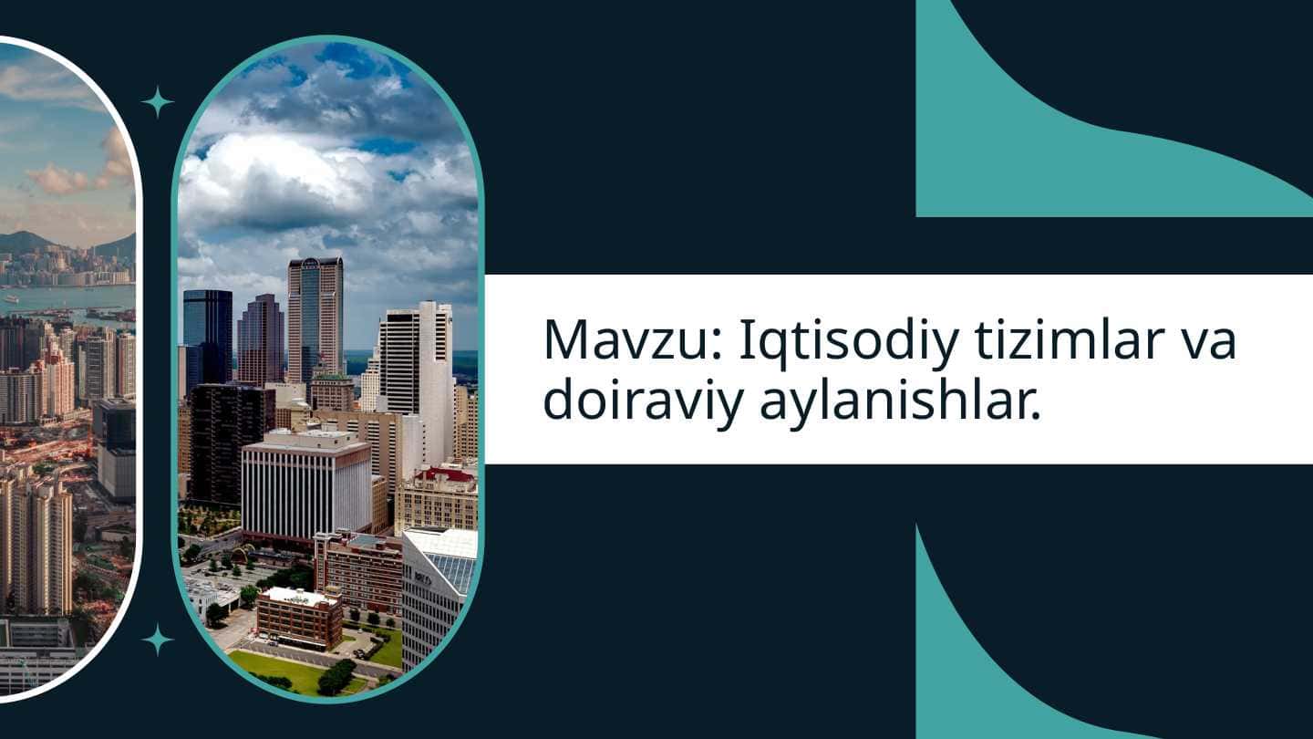 Iqtisodiy tizimlar va doiraviy aylanishlar