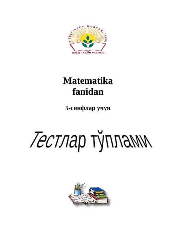 Matematika fanidan testlar