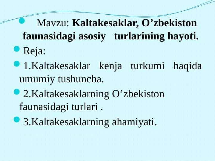 Kaltakesaklar,O’zbekiston faunasidagi asosiy turlarining hayoti