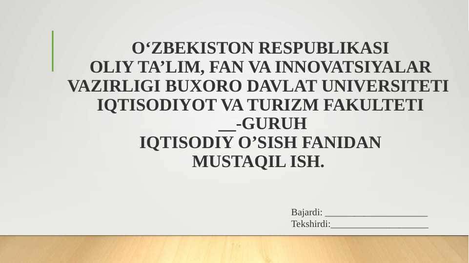 Iqtisodiy o’sishning neoklassik modeli