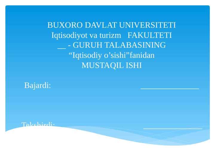 Xorijiy investitsiyalarga asoslangan davlat dasturlari