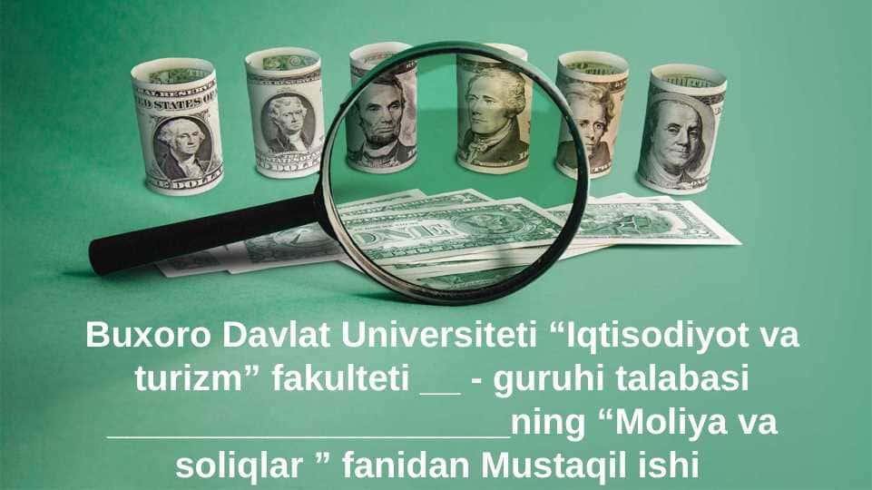 Shveytsariya moliya va soliq tizimi