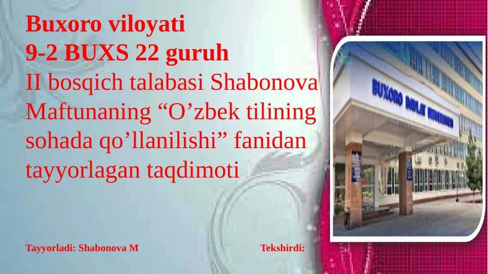 Buyuk shaxslar ijodiga bir nazar