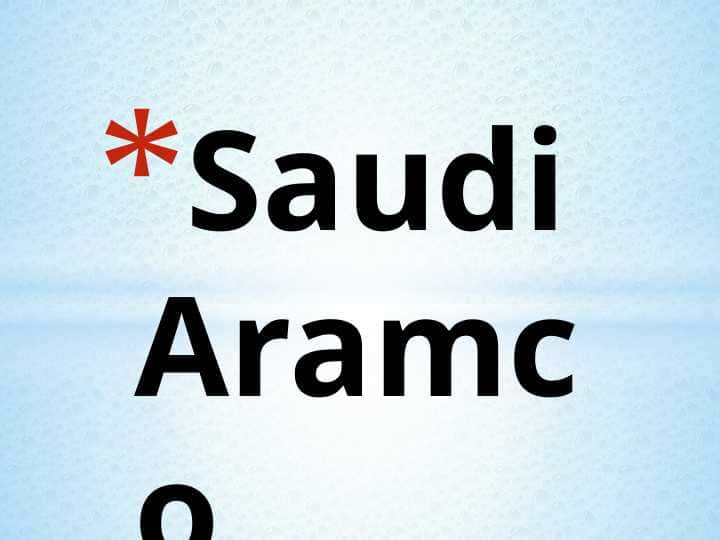 Saudi Aramco