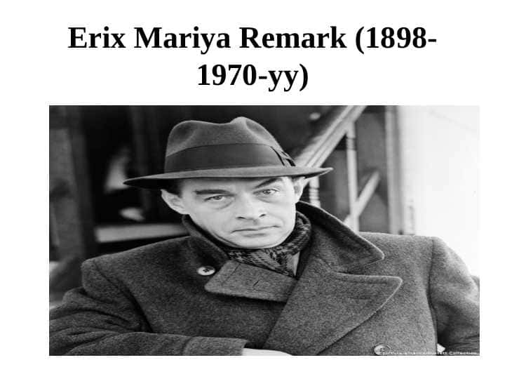 Erix Mariya Remark (1898-1970-yy)