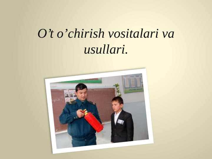 Yong’inga qarshi kurash usullari va vositalari
