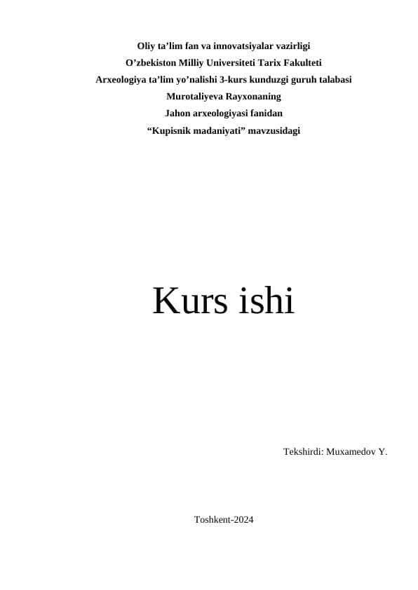Kupisnik madaniyati