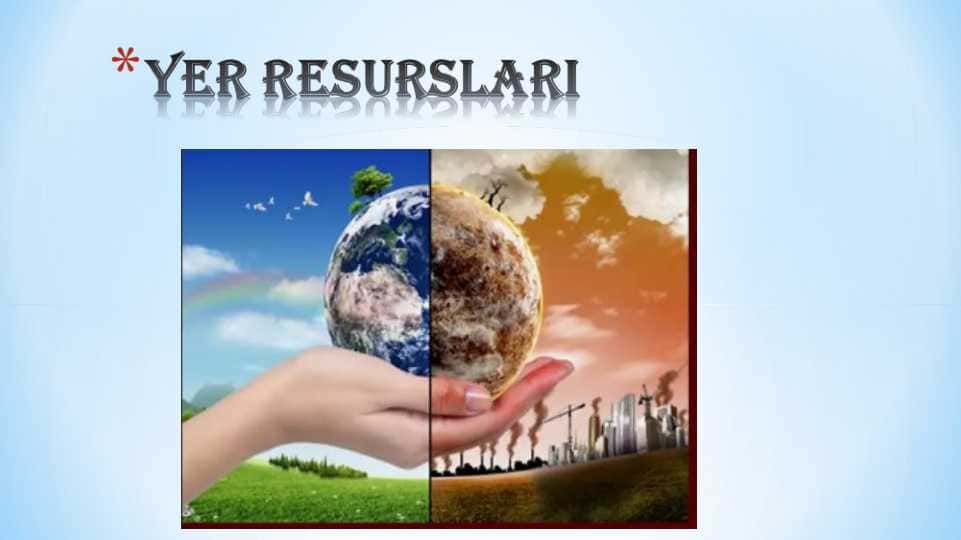 Yer resurslari