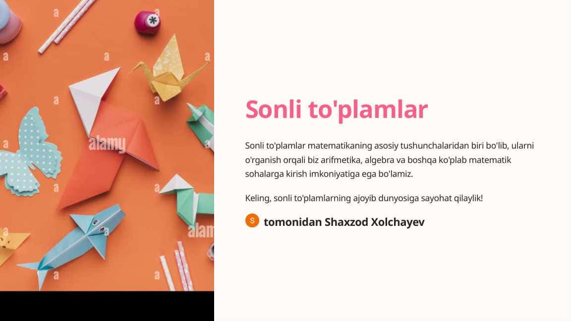 Sonli to'plamlar