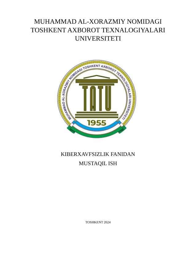 Zamonaviy antivirus vositalari va ularning xususiyatlari