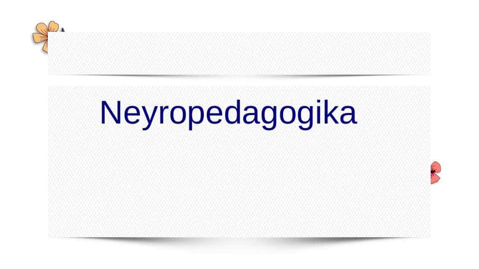 Neyropedagogika