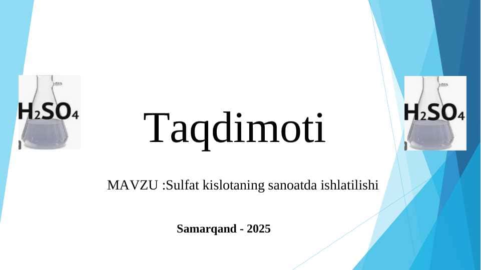 Sulfat kislotaning sanoatda ishlatilishi