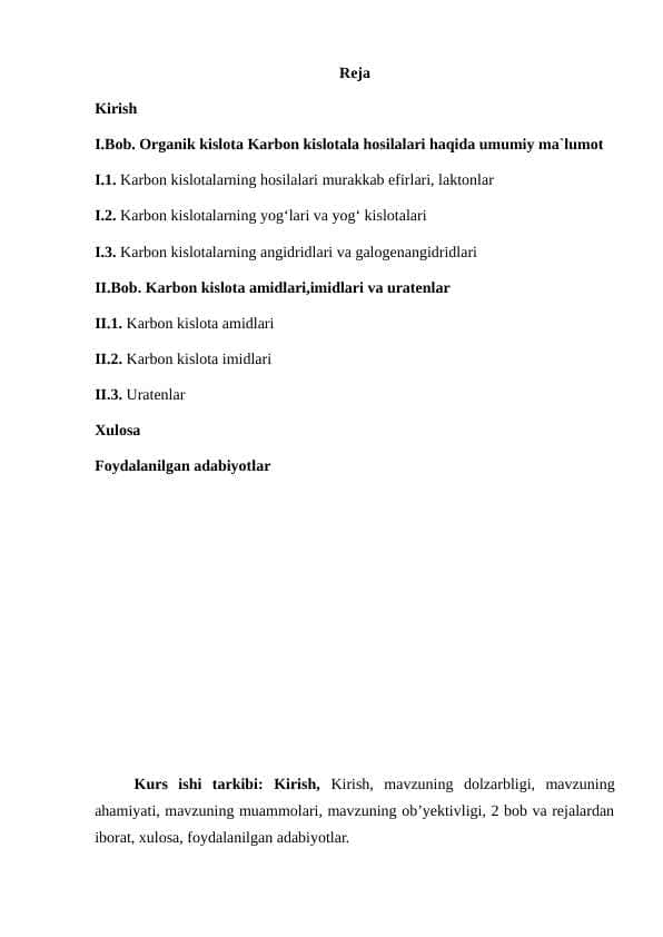 Organik kislota amidlari,imidlari va uratenlar