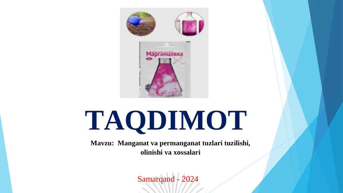 Manganat va permanganat tuzlari