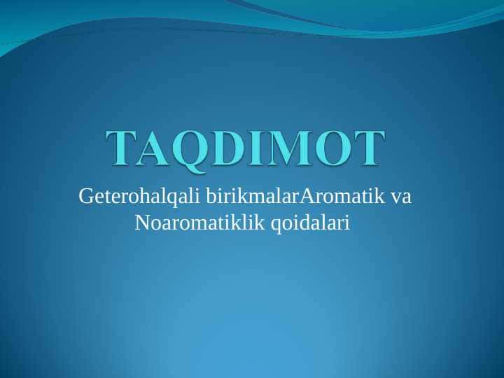 Geterohalqali birikmalar
