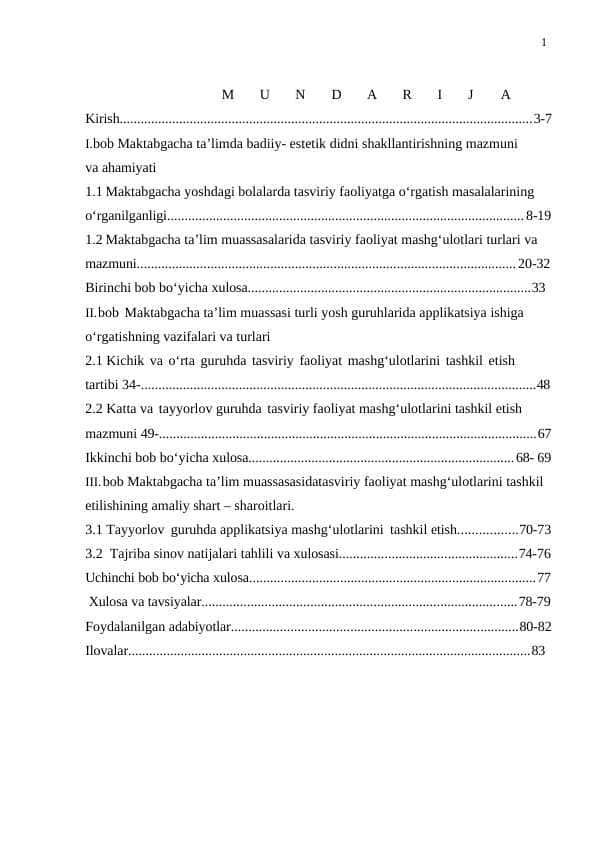 MAKTABGACHA TA’LIM MUASSASALARIDA MAKTABGA TAYYORLOV YOSHDA APPLIKATSIYA MASHG‘ULOTLARI ORQALI KOMPOZITSION XISLARNI SHAKLLANTIRISH