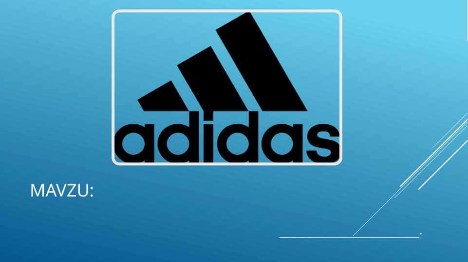 Adidas kompaniyasi tarixi