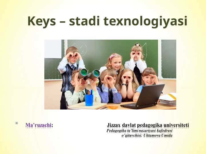 Keys – stadi texnologiyasi