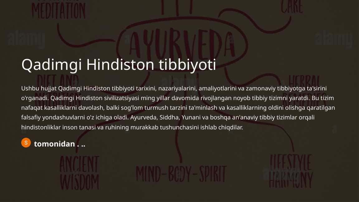 Qadimgi Hindiston tibbiyoti