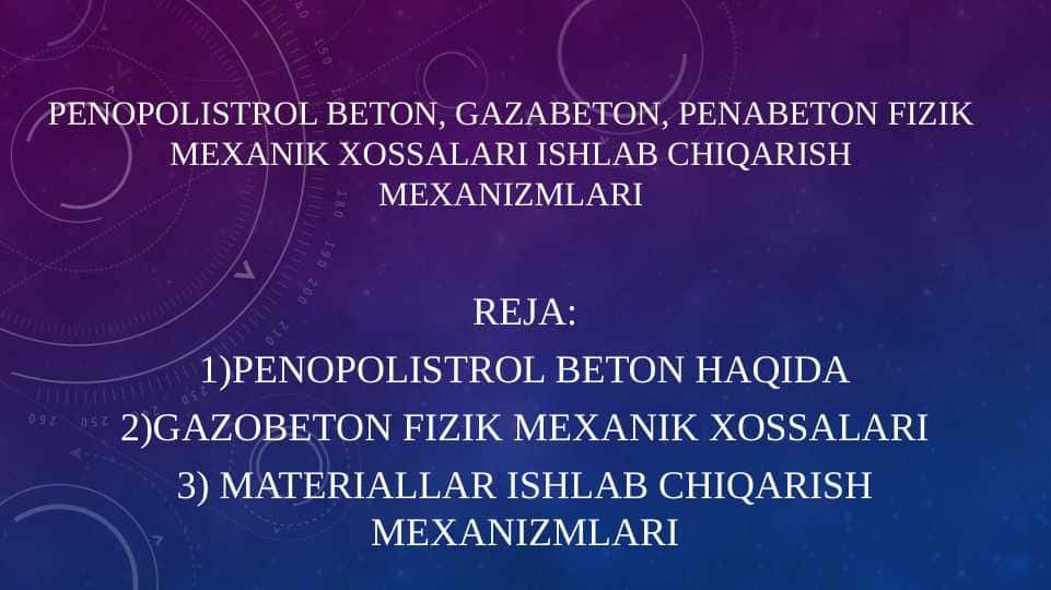 Gazobeton penobeton ishlab chiqarish