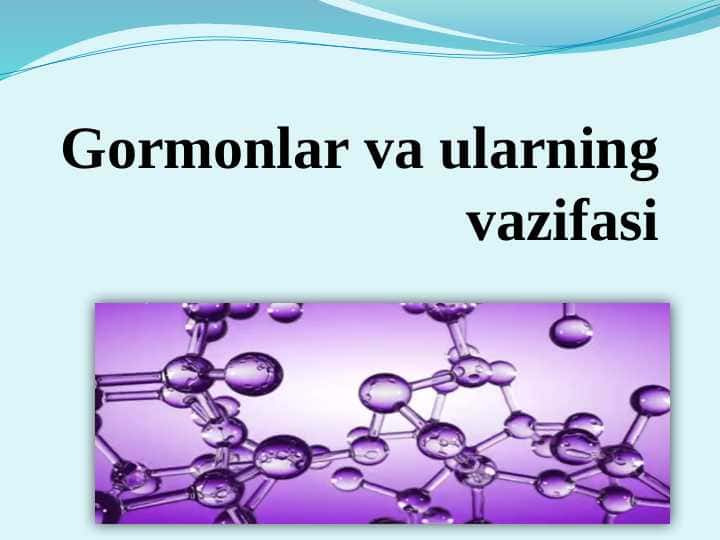 Gormonlar va ularning vazifasi