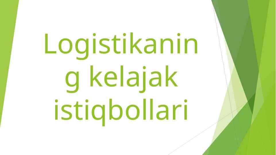 Logistikaning kelajak istiqbollari