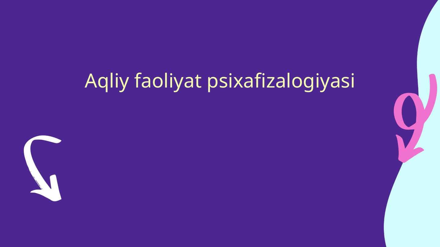 Aqliy faoliyat pisixafizalogiyasi