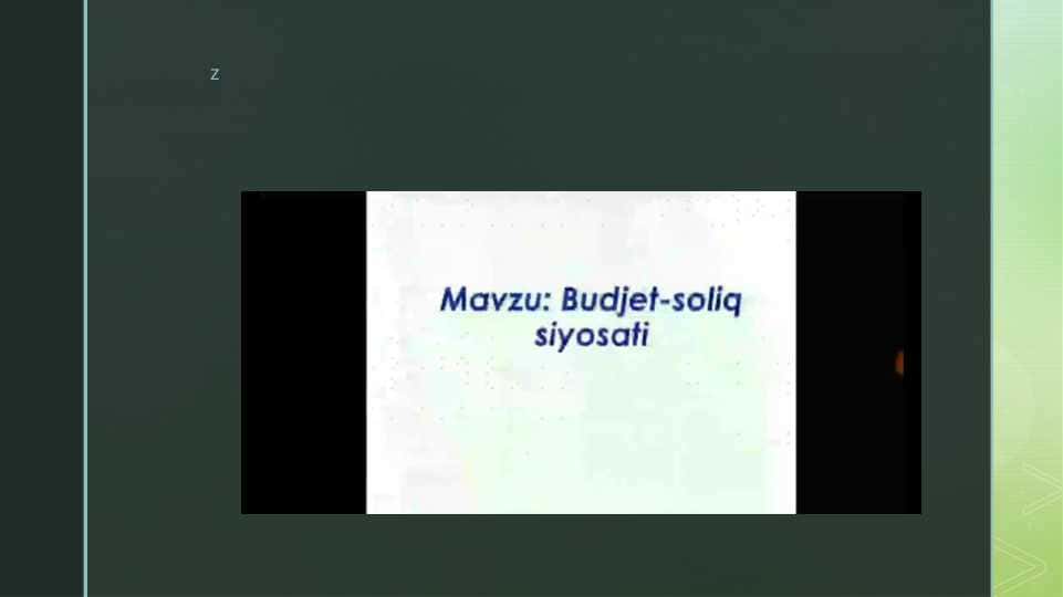 Budjet-soliq siyosati