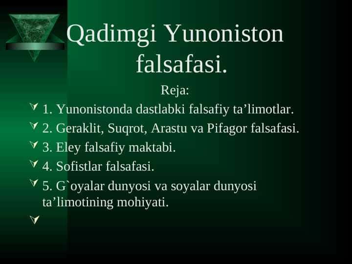 Qadimgi Yunoniston falsafasi