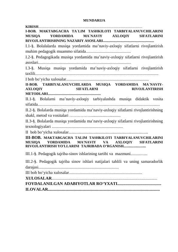 MAKTABGACHA TA’LIM TASHKILOTI TARBIYALANUVCHILARINING O’YIN FAOLIYATINI TIZIMLI YONDASHUV ASOSIDA TASHKIL ETISH YO’LLAR
