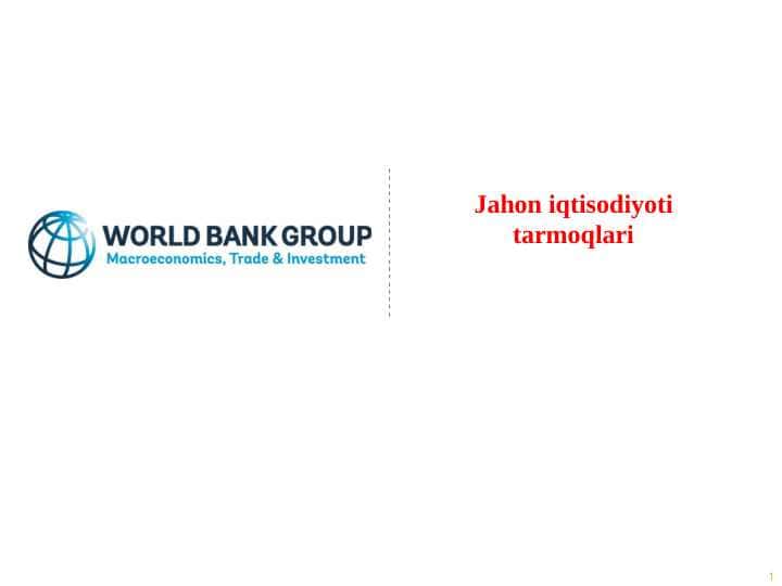 Jahon iqtisodiyoti tarmoqlari