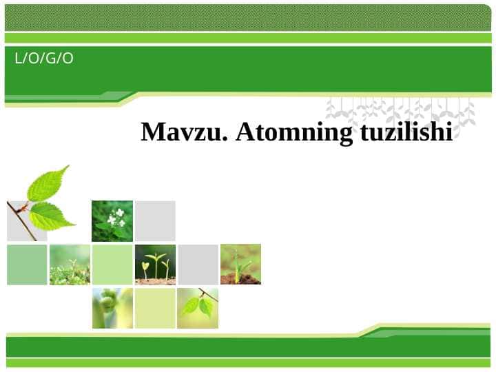 Atomning tuzilishi
