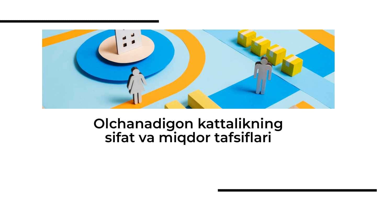 Olchanadigon kattalikning sifat va miqdor tafsiflari