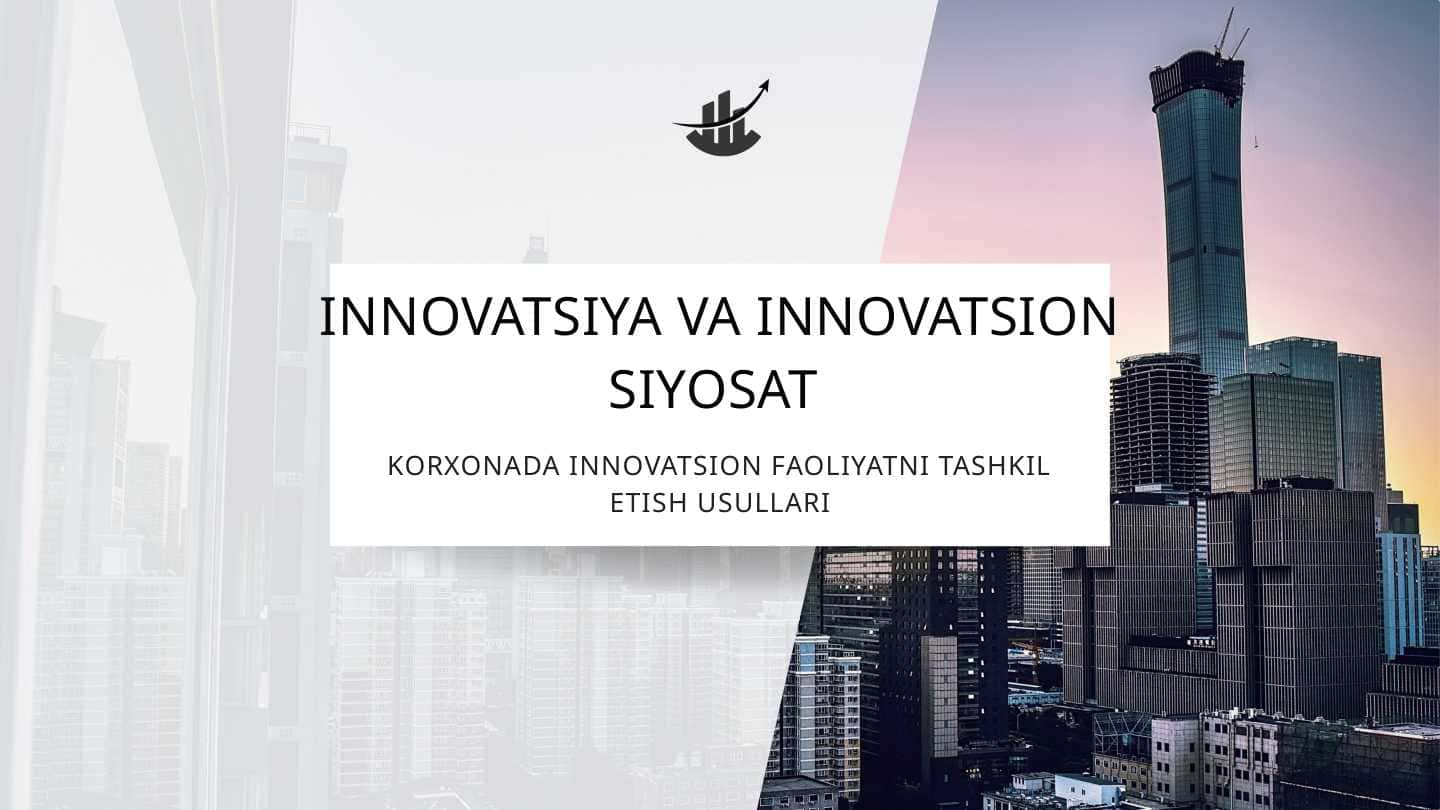 INNOVATSIYA VA INNOVATSION SIYOSAT 01