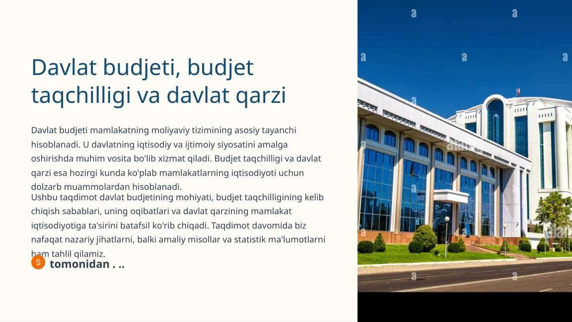 Davlat budjeti, budjet taqchilligi va davlat qarzi