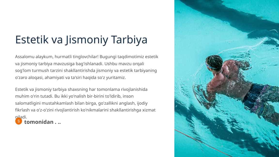Estetik va Jismoniy Tarbiya